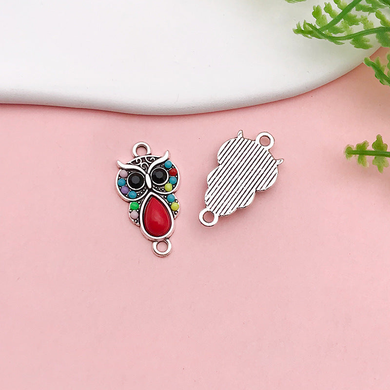 Wholesale Alloy Owl iDIY Handmade Necklace Pendant Accessories